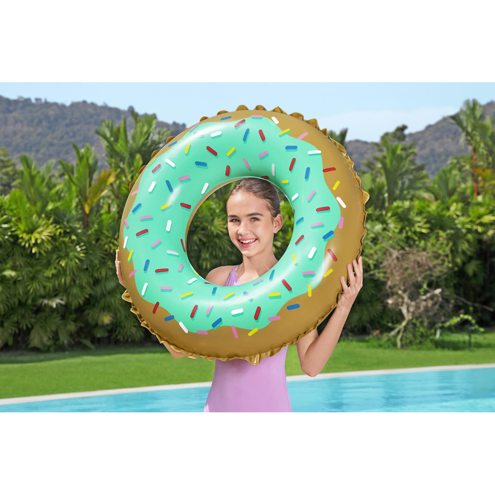 Colac de inot gonflabil BESTWAY, 91 cm, 10 ani+, model gogoasa