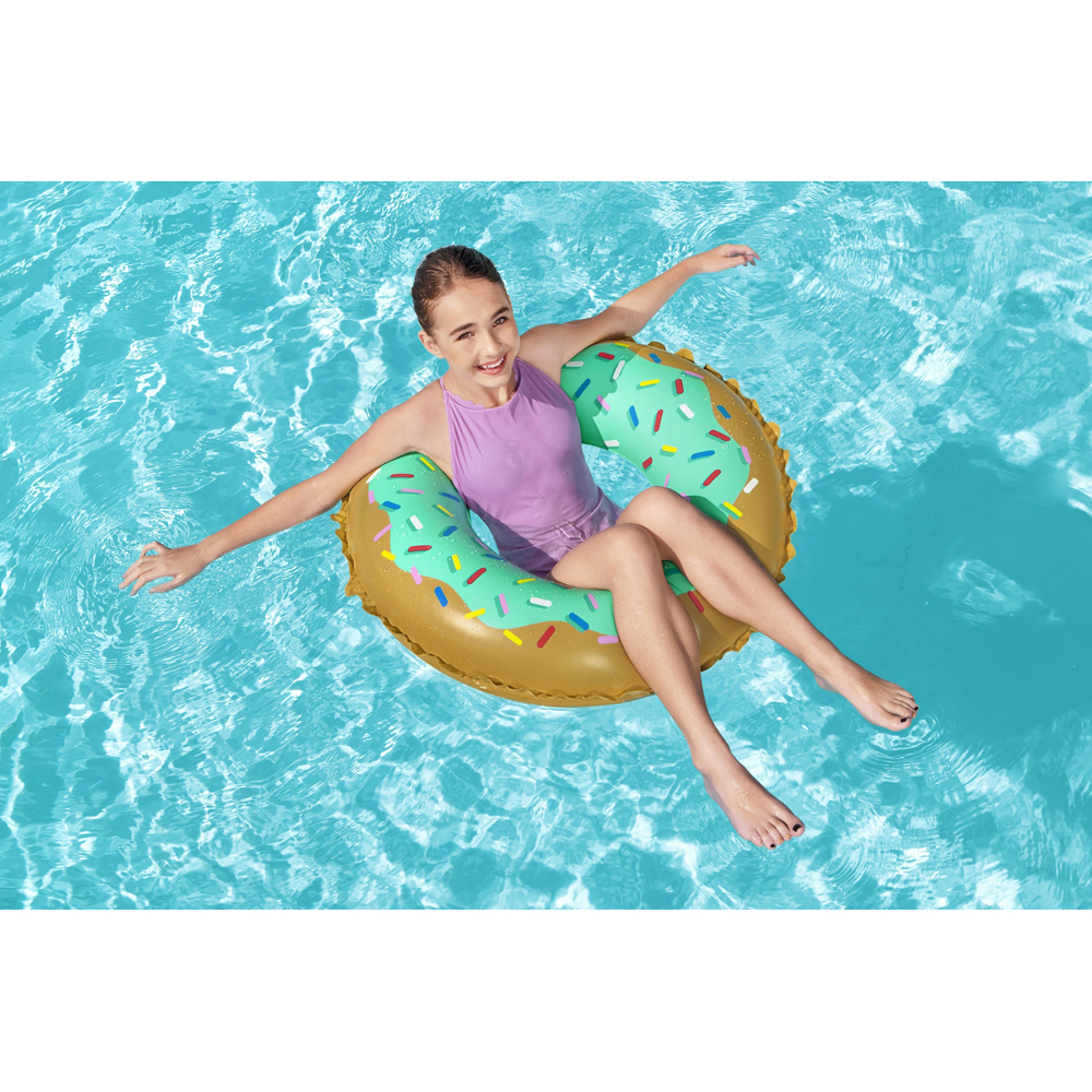 Colac de inot gonflabil BESTWAY, 91 cm, 10 ani+, model gogoasa