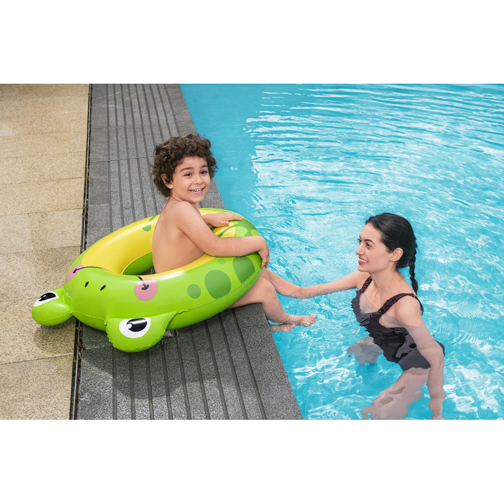 Colac de inot gonflabil BESTWAY, 85 cm, 3-6 ani, capacitate maxima 60 kg, model animalute, 1 buc