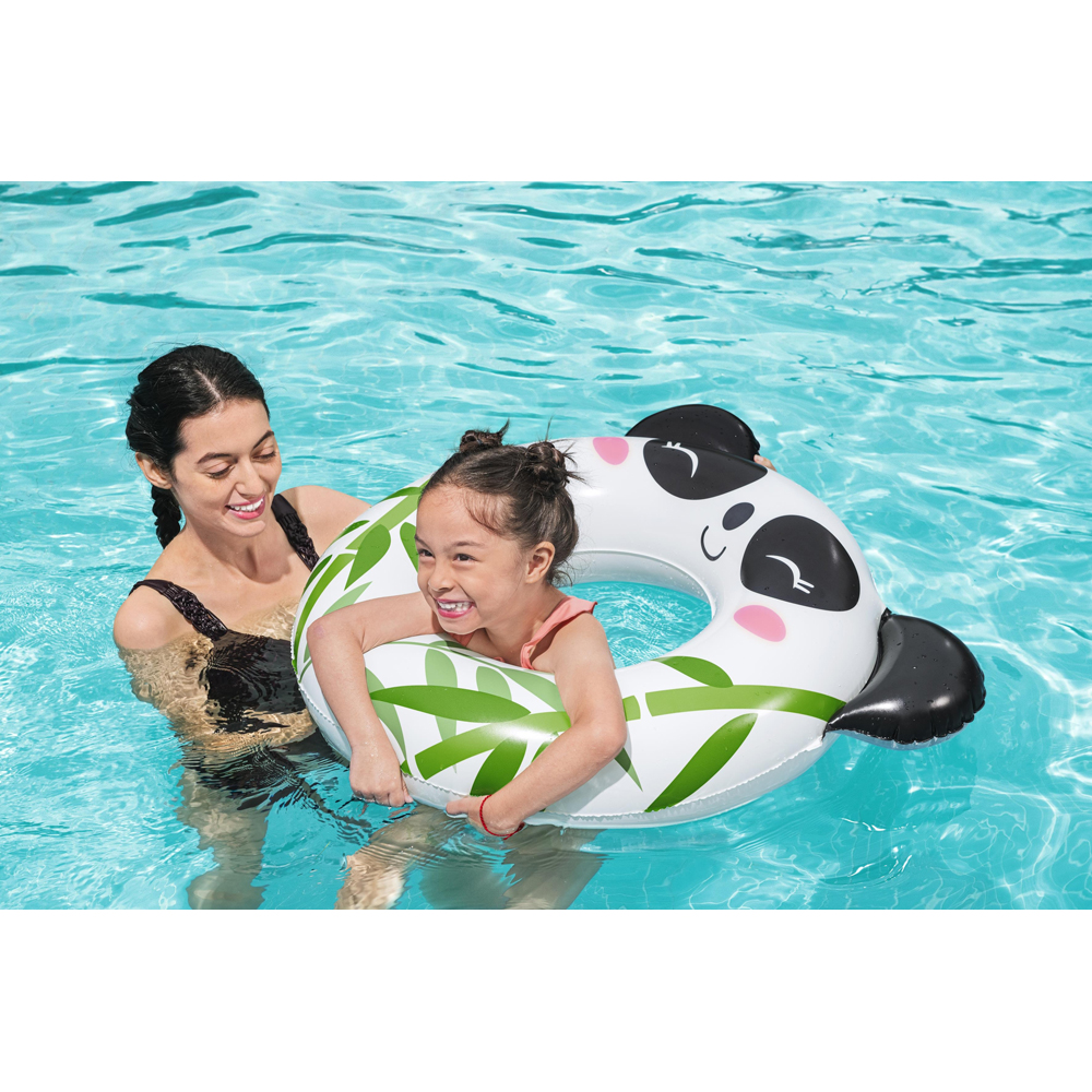 Colac de inot gonflabil BESTWAY, 85 cm, 3-6 ani, capacitate maxima 60 kg, model animalute, 1 buc