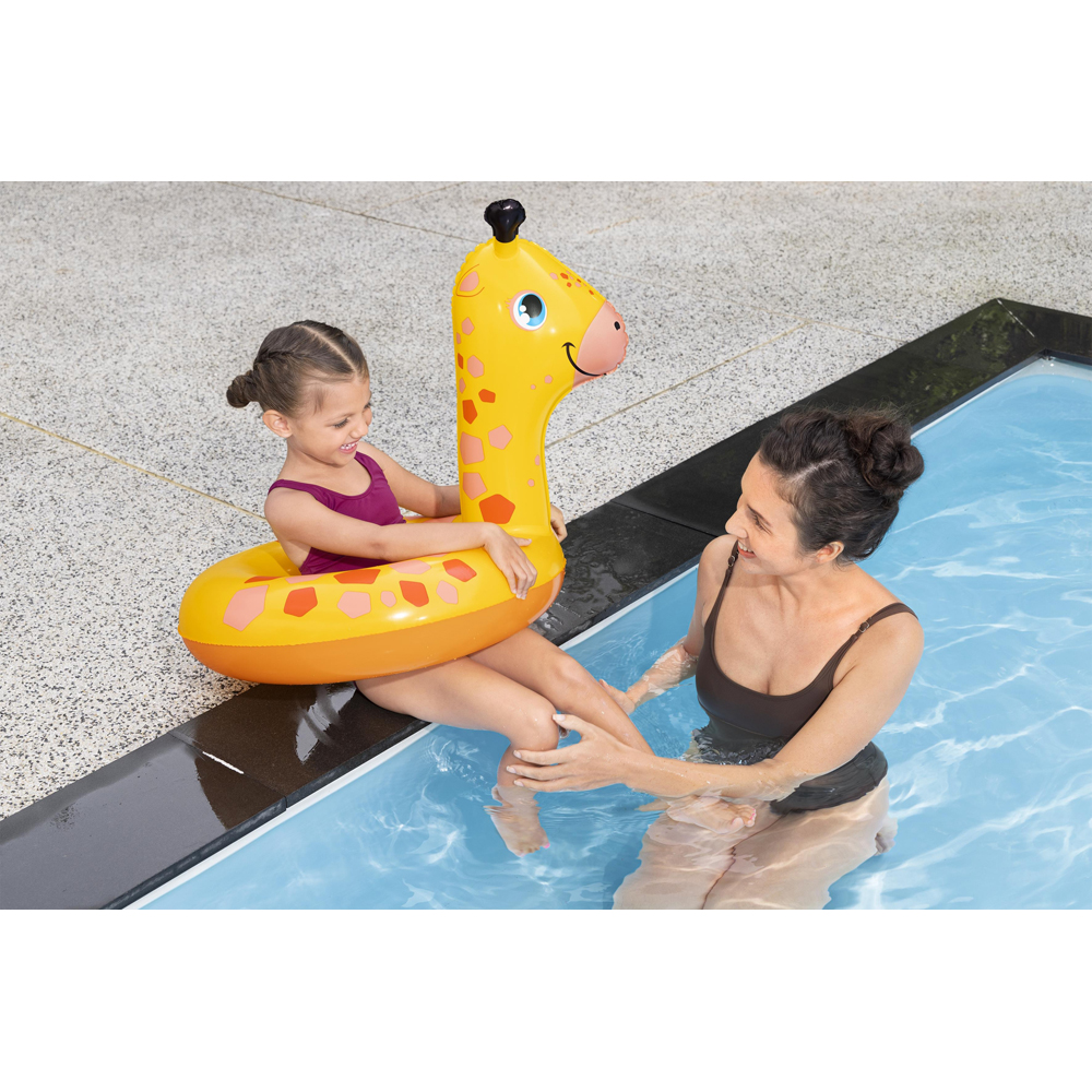 Colac de inot gonflabil BESTWAY, 3-6 ani, capacitate maxima 60 kg, forma animalut, 1 buc