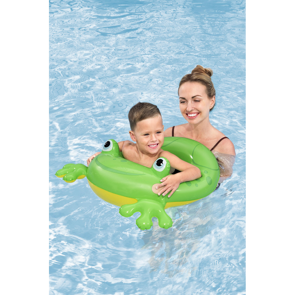 Colac de inot gonflabil BESTWAY, 3-6 ani, capacitate maxima 60 kg, forma animalut, 1 buc