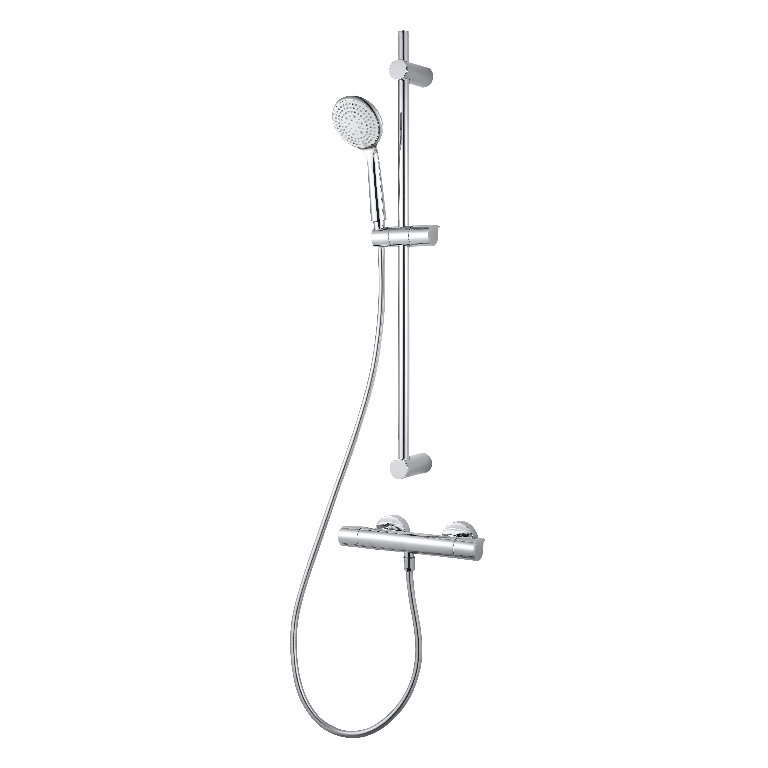Set dus GOODHOME Cavally, termostat, 1 functie, crom