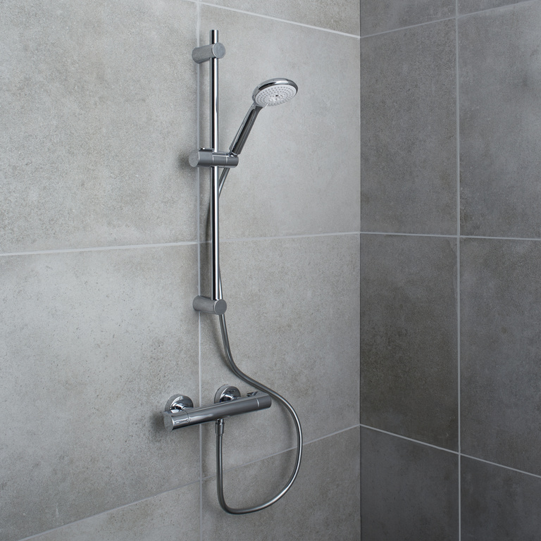 Set dus GOODHOME Cavally, termostat, 1 functie, crom