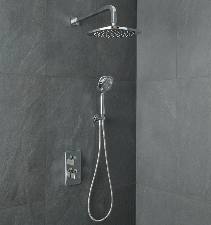 Set dus incastrat GOODHOME Teesta, 1 functie, crom
