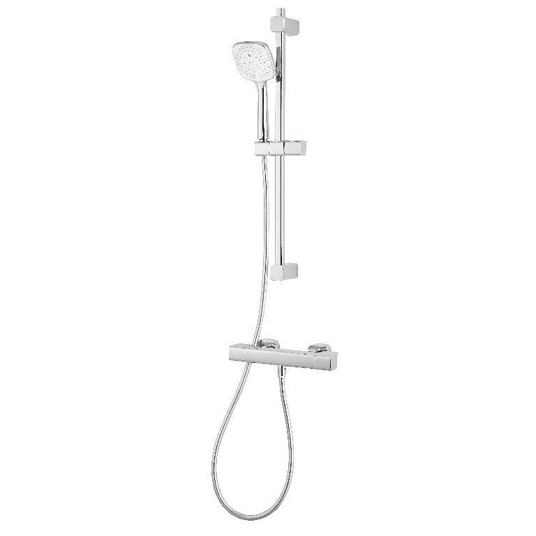 Set dus GOODHOME Teesta, termostat, 1 functie, crom