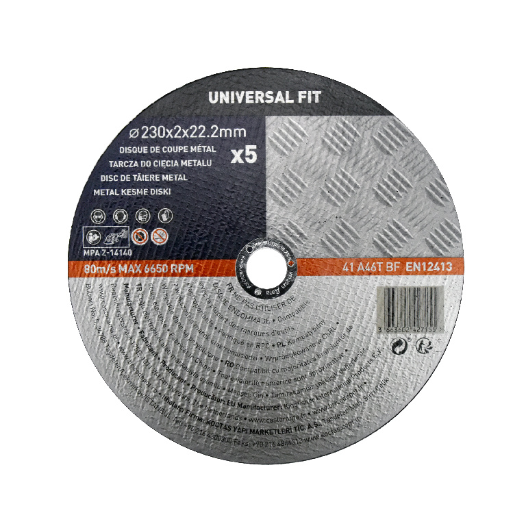 Set 5 discuri taiere metal Universal Fit, 230 x 2 mm