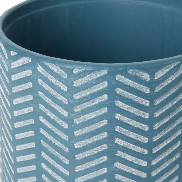 Ghiveci flori GOODHOME, lut, D 16 cm, albastru