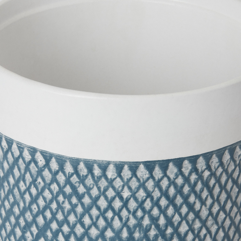 Ghiveci flori GOODHOME, argila, D 19.2 cm, albastru