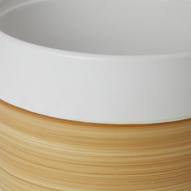 Ghiveci flori GOODHOME, argila, D 27.8 cm, alb