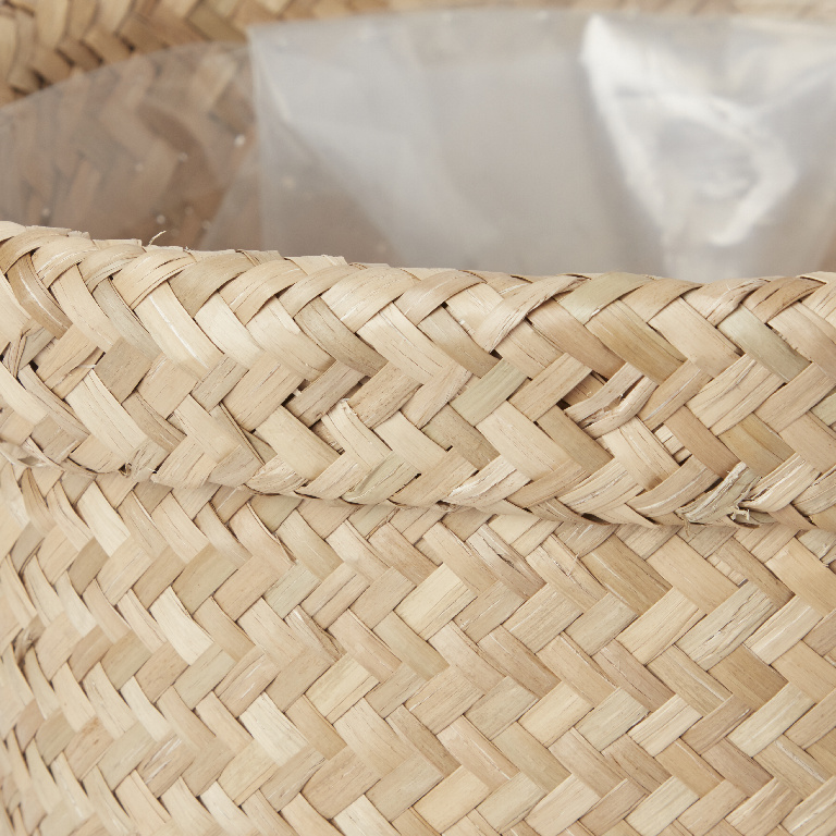 Ghiveci flori GOODHOME, iarba de mare, D 26.5 cm, bej