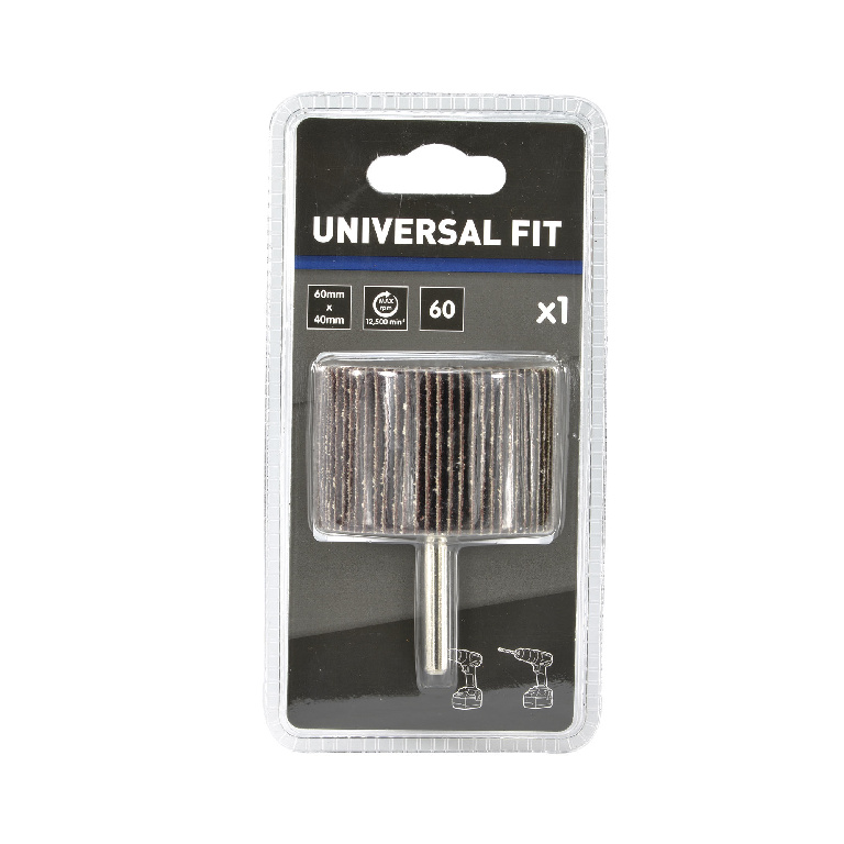 Cilindru abraziv P60, multisuprafete, 60 x 40 mm, oxid de aluminiu  Universal fit