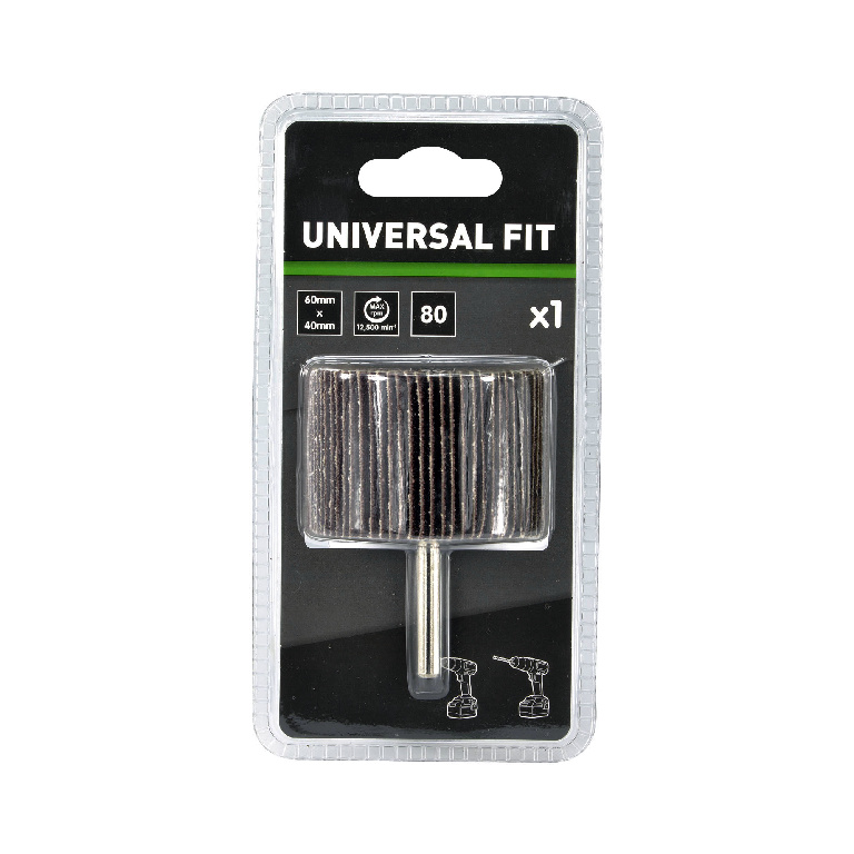Cilindru abraziv P80, multisuprafete, 60 x 40 mm, oxid de aluminiu  Universal fit