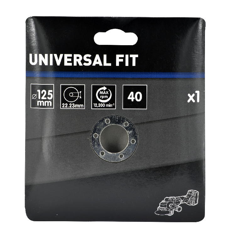 Disc lamelar frontal Universal Fit, 125 mm, P40, oxid de aluminiu