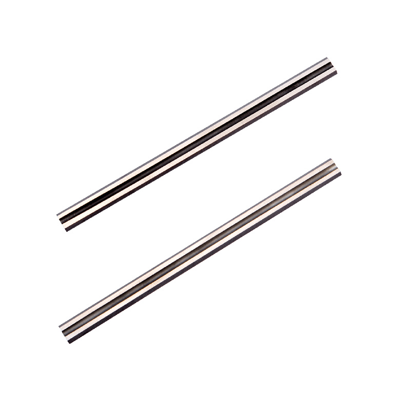 Set 2 lame rindea, lemn, 82 x 5 .5 x 1.25mm, carbura de tungsen Universal fit