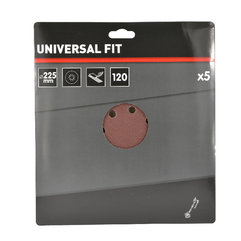 Set 5 foi smirghel aparat slefuire pereti Universal Fit, P120, 225 mm