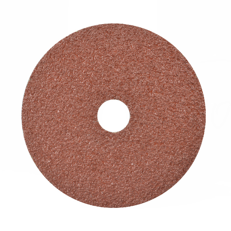 Disc din fibra pentru bormasina Universal Fit, 125 mm, granulatie 24, maro