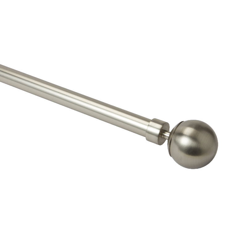Set galerie simpla extensibila, metal, 210120 cm, diametru 19 mm, gri  GoodHome Athens