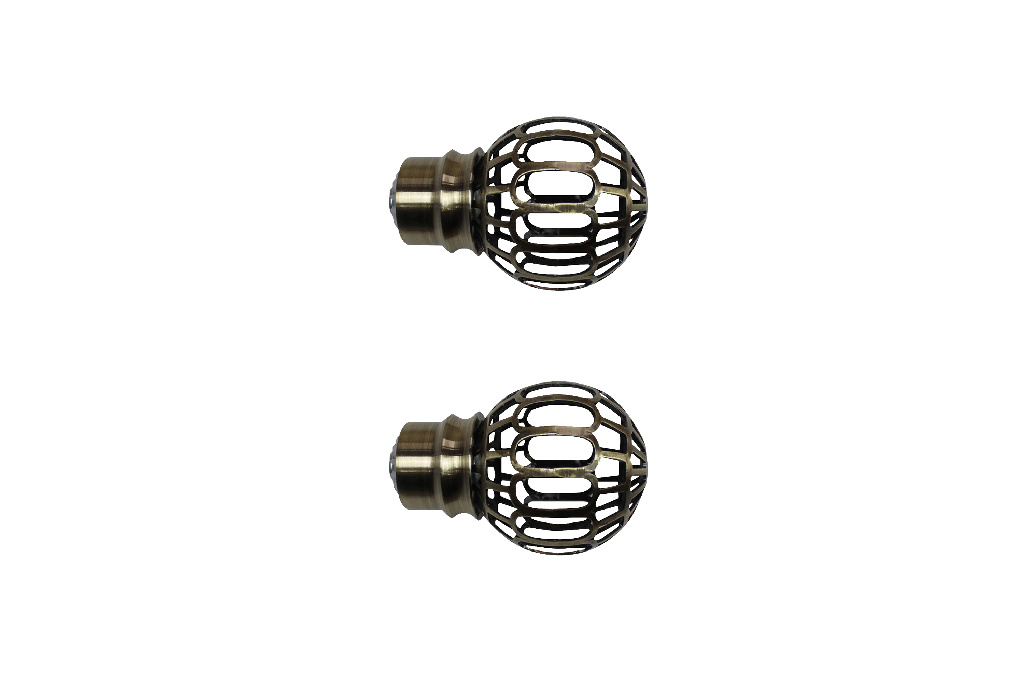 Capat rotund galerie, metal,  2.8 cm, auriu  GoodHome Antiki