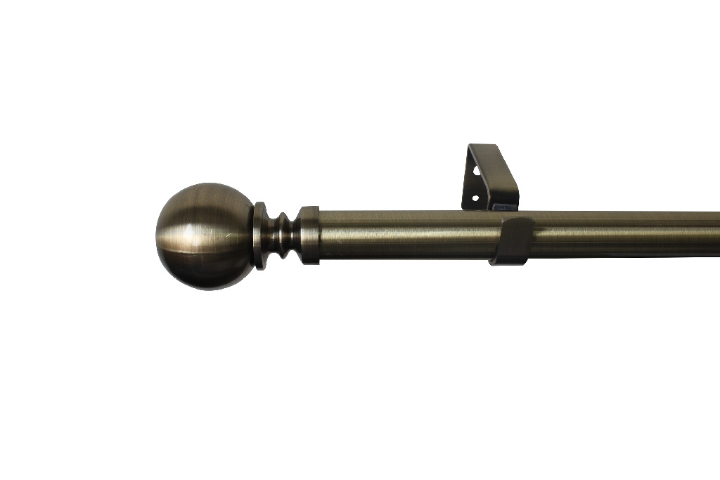 Set galerie extensibila, metal, 3300/2000 cm, diametru 28 mm, auriu GoodHome Antiki