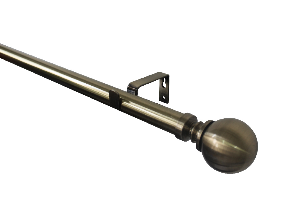 Set galerie extensibila, metal, 3300/2000 cm, diametru 28 mm, auriu GoodHome Antiki