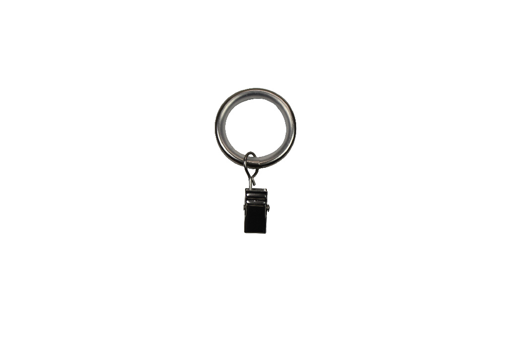 Set inele cu clema pentru galerie, metal, 2.5 cm, diametru 16/19 mm  GoodHome