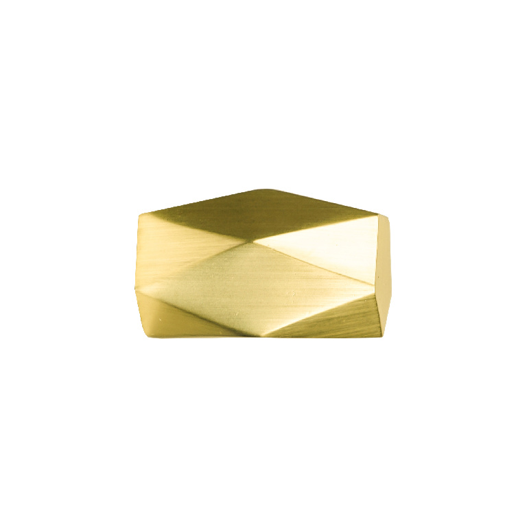 Capat geometric galerie, metal,  1.9 cm, auriu  GoodHome Elasa