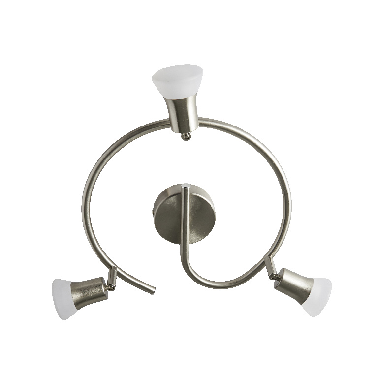 Plafoniera LED COLOURS Nabesna, 200lm, 3 x 3.4W, lumina calda, argintiu