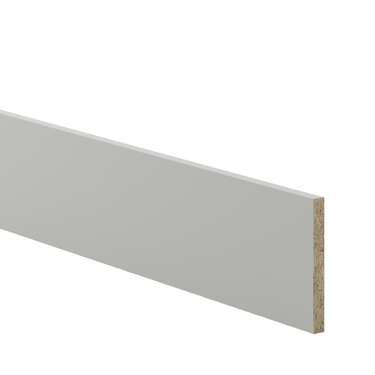 Plinta de bucatarie, PAL, aspect piatra gri mat, margine patrata, 2400mm x 16 mm x 150 mm  GoodHome Garcinia
