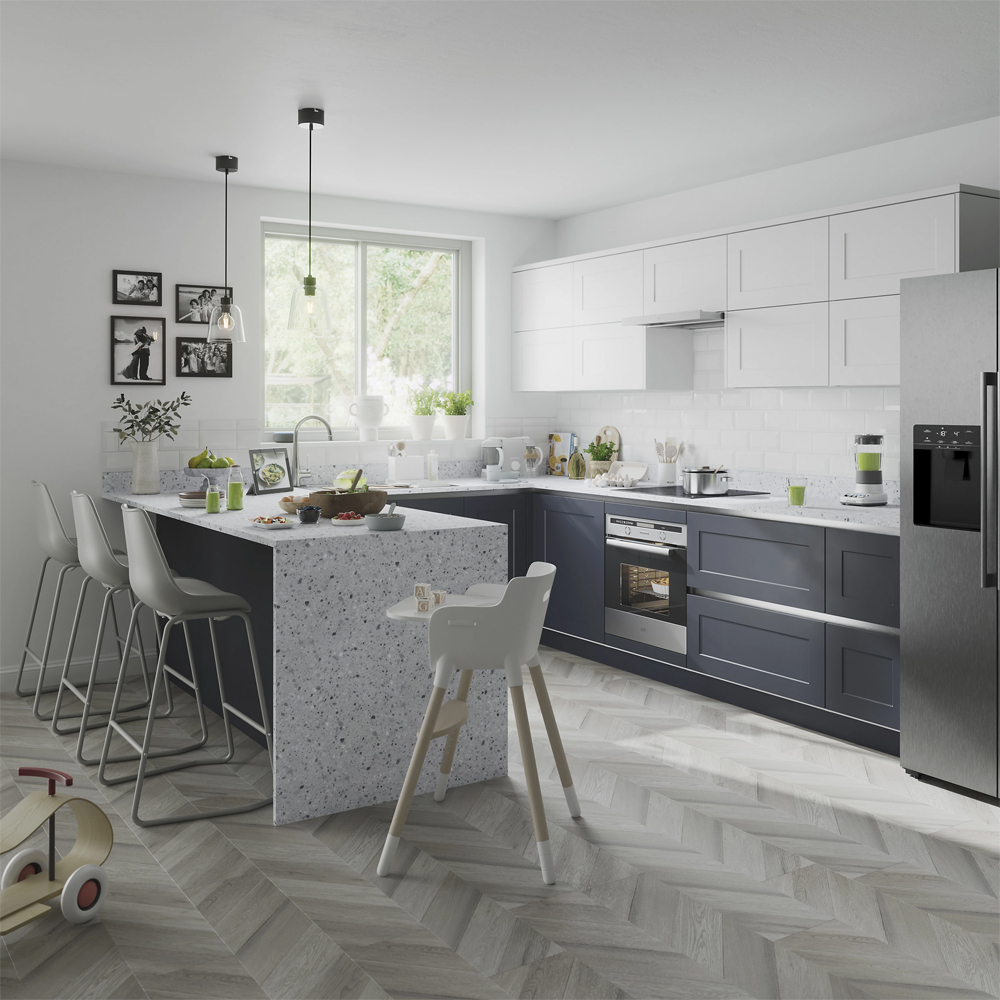 Usa dulap GoodHome Artemisia, 49.7 x 72 1.8 cm, MDF, albastru