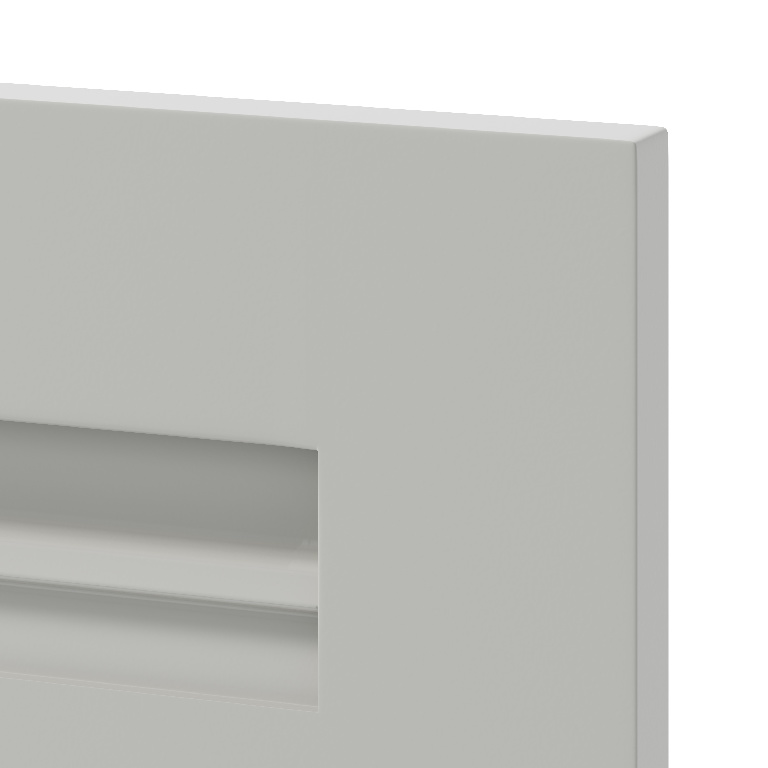 Front usa GOODHOME Garcinia, sticla si MDF, 49.7 x 71.5 x 2 cm, gri