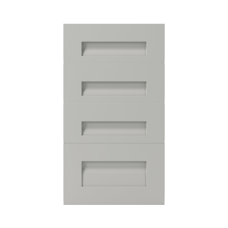 Front usa 4 sertare GOODHOME Garcinia, MDF, 39.7 x 71.5 x 2 cm, gri