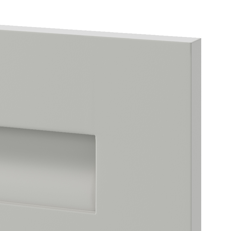 Front usa 4 sertare GOODHOME Garcinia, MDF, 39.7 x 71.5 x 2 cm, gri