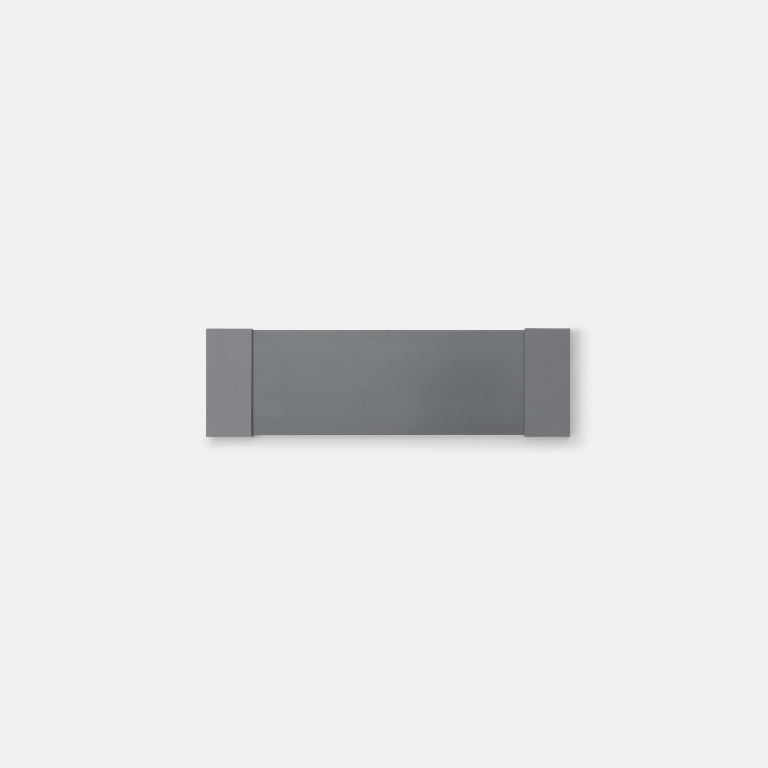 Front usa GOODHOME Soto, aluminiu, 35.5 x 10,5 x 1.3 cm, gri