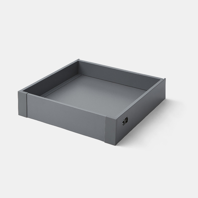 Front usa GOODHOME Soto, aluminiu, 45.5 x 10.5 x 1.3 cm, gri