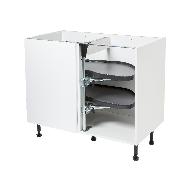 Sistem depozitare colt stanga GOODHOME Jolly Pebre, 100 cm, antracit