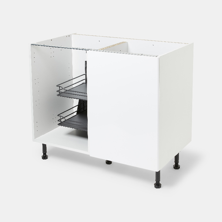 Sistem depozitare colt dreapta GOODHOME Jolly Pebre, 100 cm, antracit