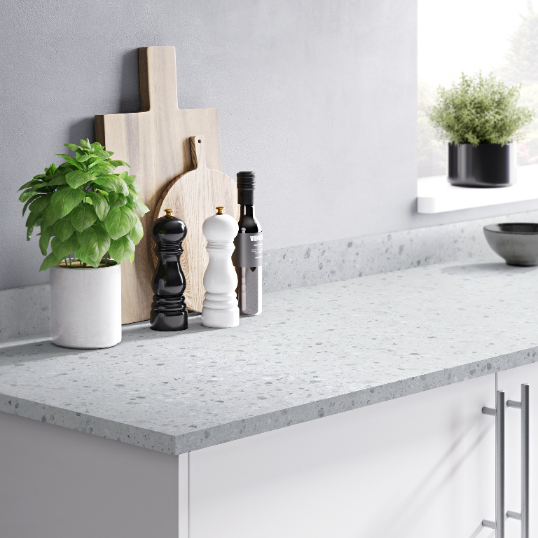 Blat bucatarie GOODHOME Agliata, PAL, 300 x 62 x 2.2 cm, gri