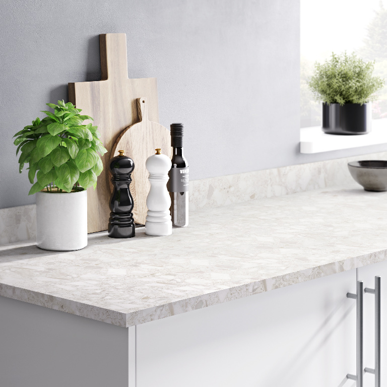 Blat de lucru, bej, 300 x 62 cm x 2.2 mm, pal laminat GoodHome Agliata