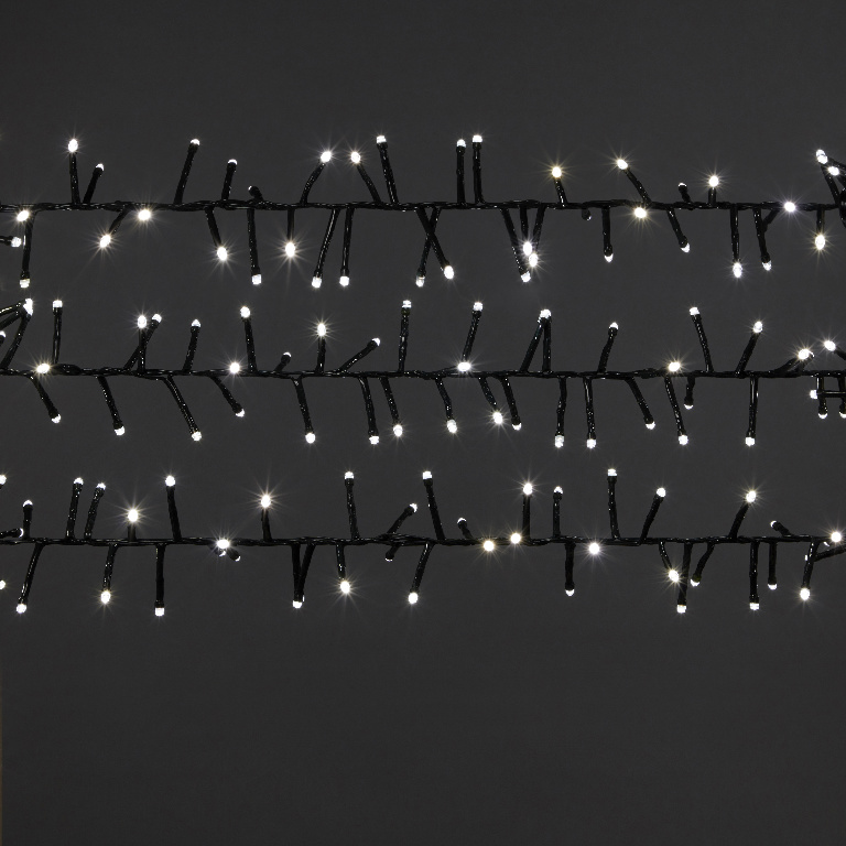 Instalatie brad LED UOML9118, 300 leduri, 8 functii, iluminat alb rece