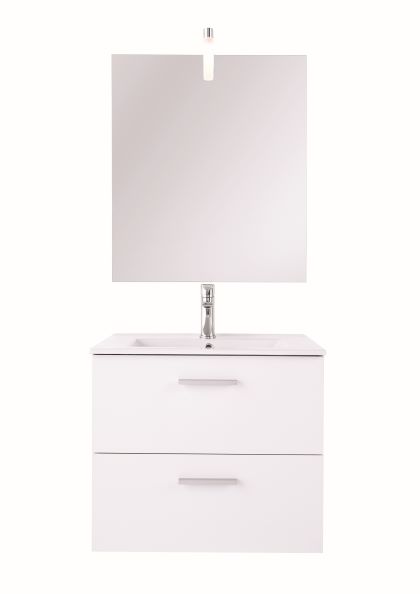 Oglinda baie GoodHome Slapton, dreptunghiulara, 60 x 70 cm, iluminare halogen