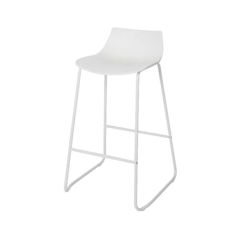 Scaun bar, alb, metal, 84.5 x 40 cm GoodHome Karkalla