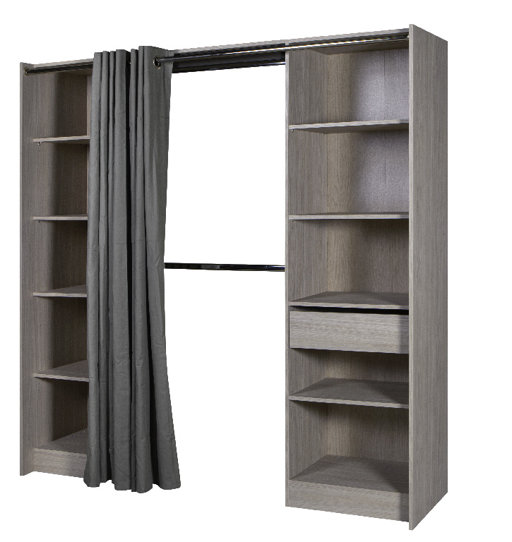 Kit dressing complet Eklips, 200 x 200 cm, stejar gri