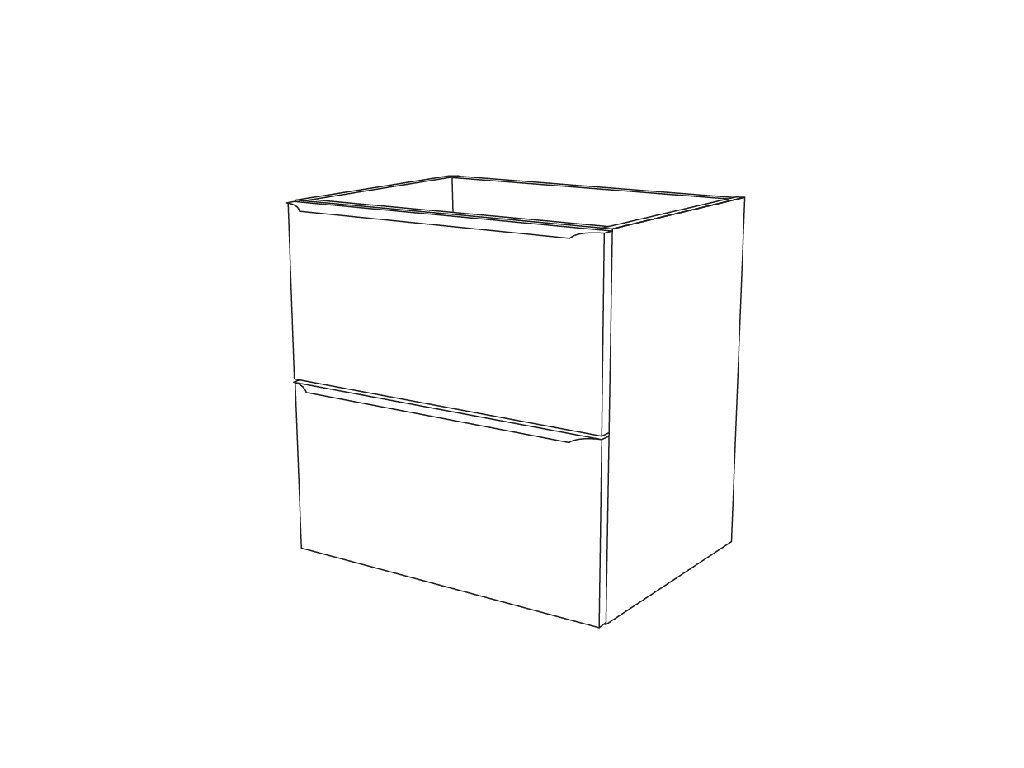 Masca lavoar GoodHome Imandra, suspendata, 60 x 45 x 60 cm, stejar