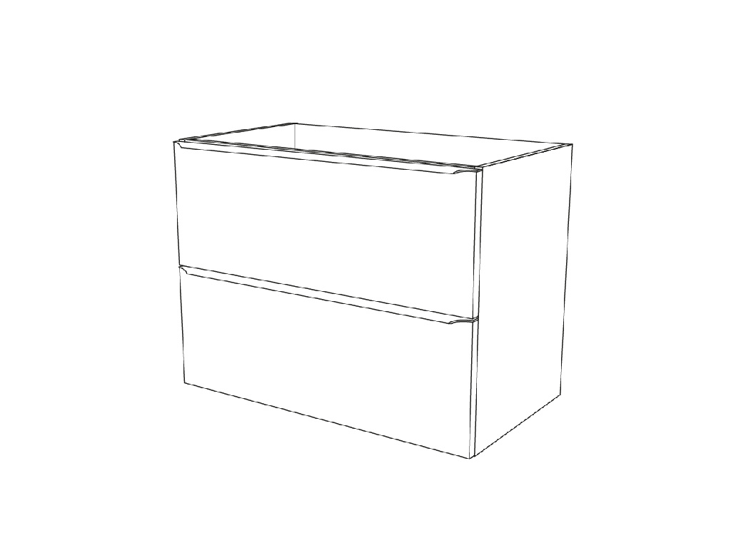 Masca lavoar GoodHome Imandra, suspendata, 80 x 45 x 60 cm, stejar