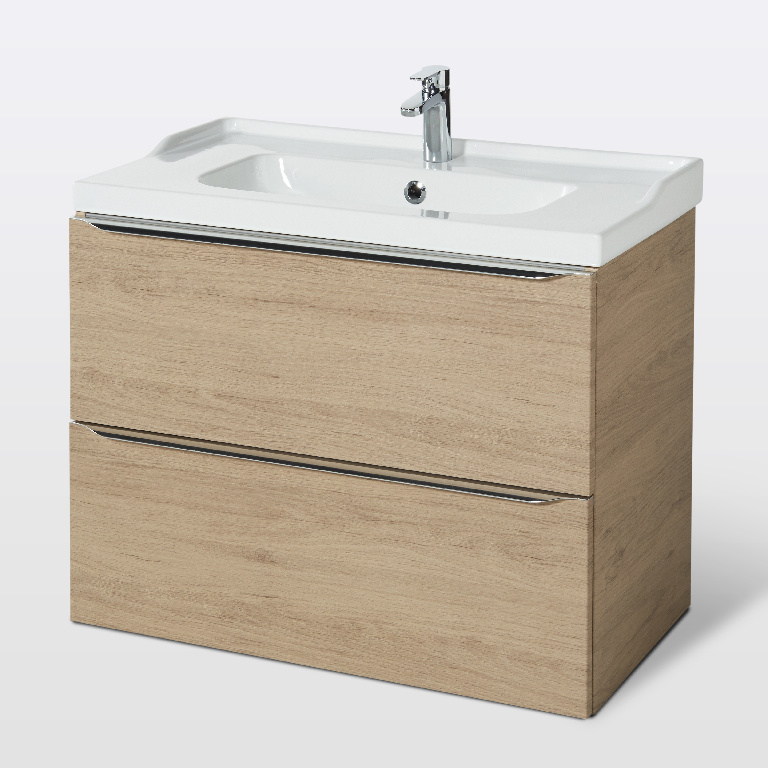 Masca lavoar GoodHome Imandra, suspendata, 80 x 45 x 60 cm, stejar