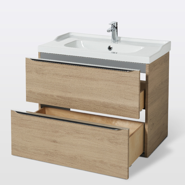 Masca lavoar GoodHome Imandra, suspendata, 80 x 45 x 60 cm, stejar