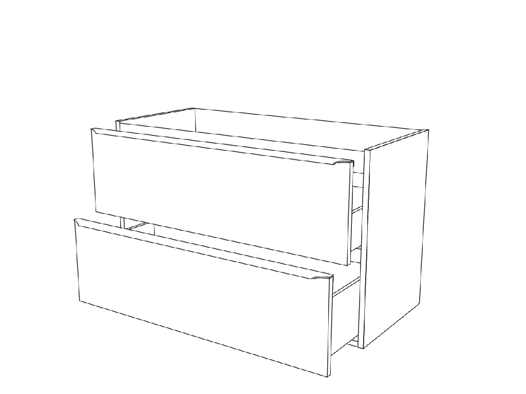 Masca lavoar GoodHome Imandra, suspendata, 100 x 45 x 60 cm, stejar