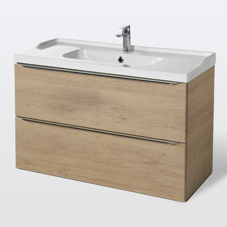 Masca lavoar GoodHome Imandra, suspendata, 100 x 45 x 60 cm, stejar