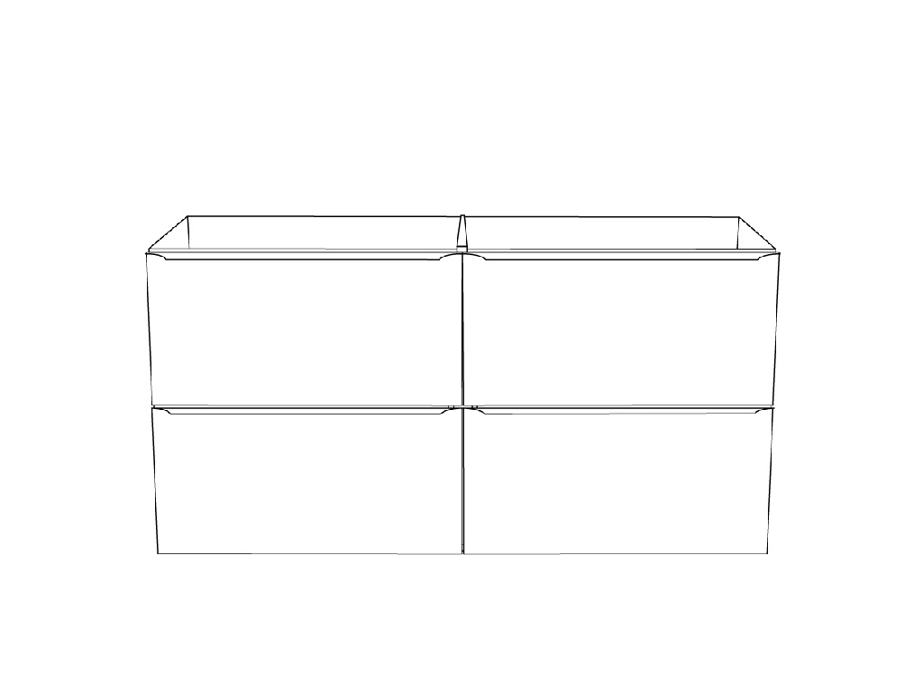 Masca lavoar GoodHome Imandra, suspendata, 120 x 45 x 60 cm, stejar